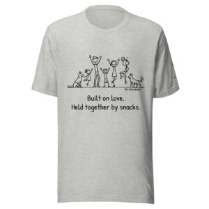 Built on love. Held together by snacks. — This Famn Damily™ Unisex Tee