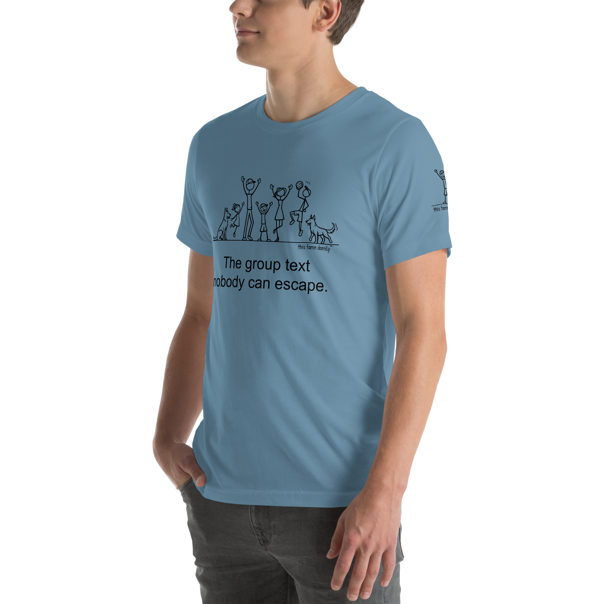 The group text nobody can escape. — This Famn Damily™ Unisex Tee - Image 4
