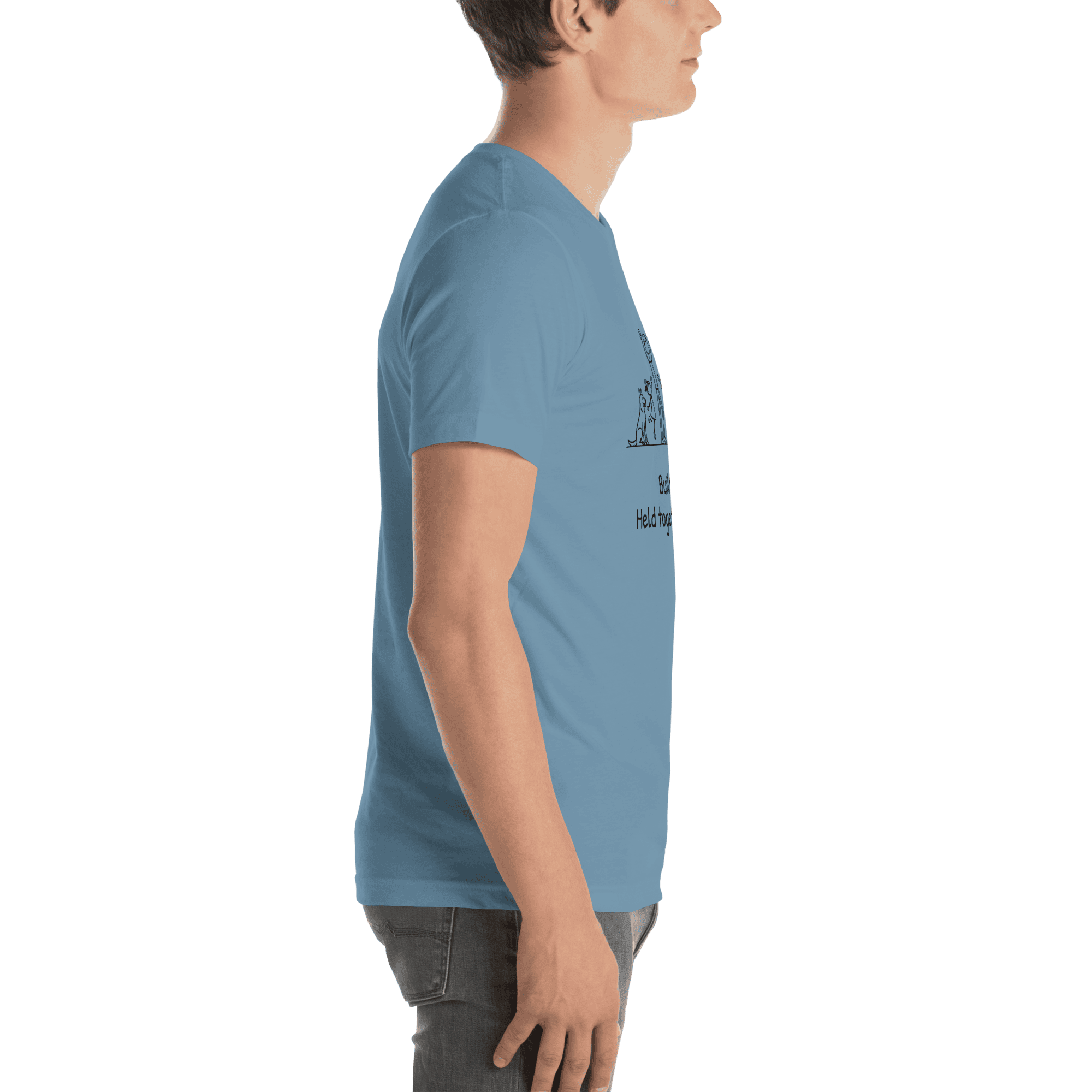 Built on love. Held together by snacks. — This Famn Damily™ Unisex Tee - Image 5